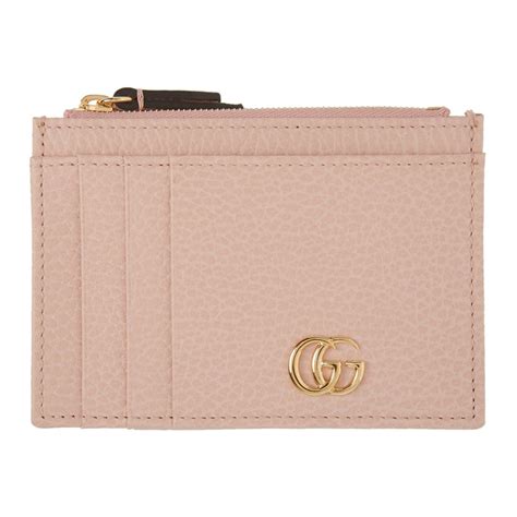 pink gucci card holder|gucci pink wallet on chain.